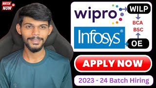 Wipro WILP 2024  Infosys OE Role  Hiring BCA amp BSC Freshers [upl. by Bridget621]