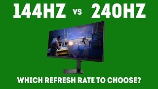 144Hz vs 240Hz  Which Refresh Rate Should I Choose For Gaming Today [upl. by Aylat390]