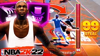 The POWER of 99 STEAL RATING in NBA 2K22 [upl. by Ainahtan]