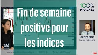 Fin de semaine positive pour les indices  100 Marchés  soir  150722 [upl. by Tacita]