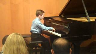 Beethoven Sonatina in F Major played by 7yearold [upl. by Chamkis811]