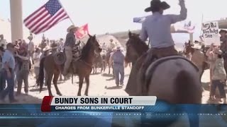 2 Bundys 3 others balk at pleas in Nevada standoff case [upl. by Eimmat]