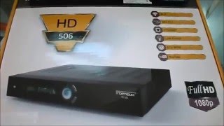 Opticum 506 HD Satellite Receiver Review 720p HD [upl. by Namqul]