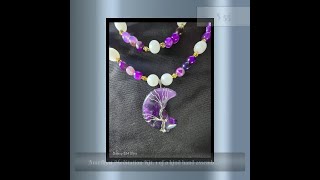 Amethyst Meditation Kit 1 of a kind hand assembled Necklace Bracelet Earring combination kit F [upl. by Nade]