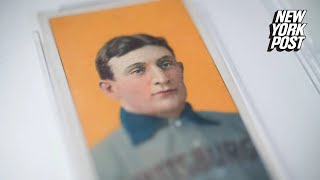 Rare Honus Wagner baseball card sells for 725 million  New York Post [upl. by Andreana]