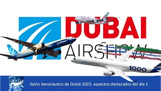 Salón Aeronáutico de Dubái 2023 aspectos destacados del día 1 [upl. by Irtemed688]