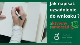 Jak napisać uzasadnienie do programu Aktywny SamorządPokażę Wam na przykładzie wózka elektrycznego [upl. by Connie]