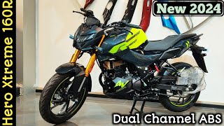 2024 Hero Xtreme 160R 4V Review  New Dual Channel ABS Model  Price amp Mileage [upl. by Oilerua963]