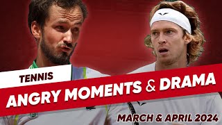 Tennis Angry Moments amp Drama  March amp April 2024 [upl. by Stanislaw]