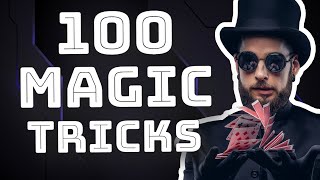 100 MAGIC TRICKS REVEALED 🔥 Learn Magic Tricks Tutorial ✅ [upl. by Elyag]