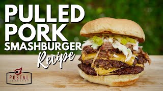 Pulled Pork SmashBurger Recipe  How to make Smash Burgers at home [upl. by Dasi684]