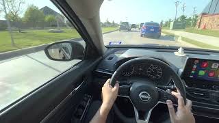 Nissan Altima SR Premium  POV Drive  City Driving  Spirited Driving  Smoked a Honda Civic  2023 [upl. by Ahsrop58]