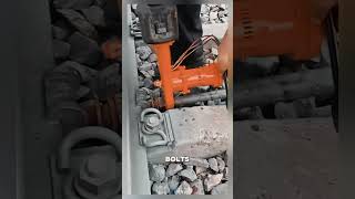 Useful tool for tightening track bolt Satisfying jobs and machinery in the world satisfying shorts [upl. by Scherman]