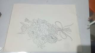 pencil shading flower drowning [upl. by Trici]