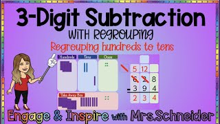 3Digit Subtraction WITH Regrouping Regrouping Hundreds to Tens [upl. by Estren275]