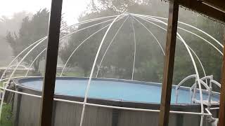 PVC Pool Cover in Hurricane [upl. by Laud379]