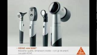 Serie Heine Mini 3000  Otoscopio Oftalmoscopio Dermatoscopio [upl. by Rettig]