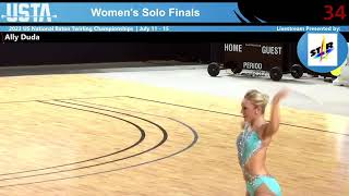 Ally Duda USTA Baton Twirling National Championships Solo Finals 2023 [upl. by Yessak183]