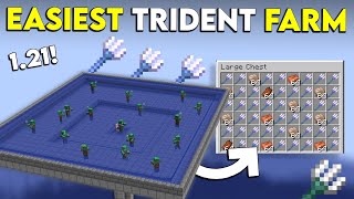 Minecraft Trident Farm Bedrock 121 Tutorial MCPE Windows 10 Xbox PS4 Switch [upl. by Yci457]