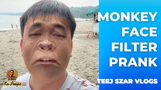 MONKEY FACE FILTER PRANK🤣 [upl. by Redfield604]