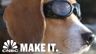 Dog Goggles Fashion Trend Is Big Business  Strange Success  CNBC Make It [upl. by Joachima]