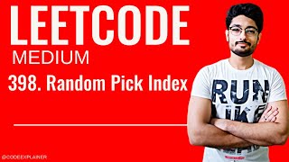 398 Random Pick Index  LEETCODE MEDIUM  RANDOM NUMER  Rand [upl. by Eissolf]