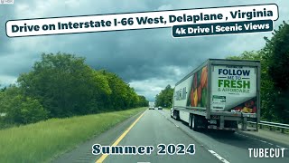 Drive on Interstate I66 West Delaplane Virginia [upl. by Ahsikym]