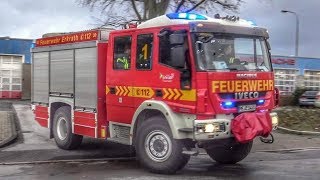 Sturmtief quotFriederikequot HLF20  LF20KatS der Freiwilligen Feuerwehr Erkrath [upl. by Gelhar]