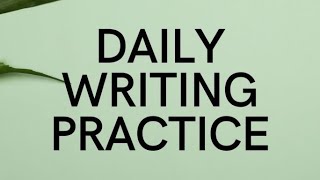 My Writerly Practice [upl. by Edialeda]