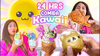 Comiendo Comida Kawaii por 24 HRS 💖⭐️ HELADOS WAFLES  BEBIDAS Y MÁS 🫶 [upl. by Lontson]