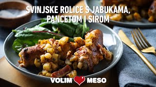 Svinjske rolice s jabukama pancetom i sirom [upl. by Selhorst]