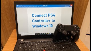 How To Connect PS4 Controller to Windows 10 Laptop or PC 2021 [upl. by Korey579]