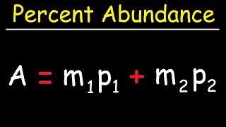 How To Find The Percent Abundance of Each Isotope  Chemistry [upl. by Mel]