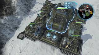 Halo Wars  3v3 Legendary Skirmish On Frozen Valley  Professor Anders Gameplay [upl. by Kendell994]