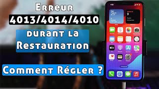 Régler iPhone erreur 4013401440104041 durant la Restauration [upl. by Koblick]