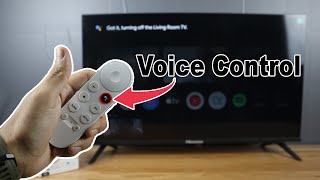 Google TV Voice Assistant Remote Control Test  Chromecast with Google TV [upl. by Nivel]