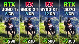 RTX 3060 Ti vs RX 6600 XT vs RX 6700 XT vs RTX 3070  Test in 12 Games in 2024 [upl. by Nabla]