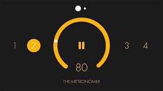 80 BPM 24 Modern Metronome  1 Hour Metronome 80 BPM [upl. by Nahaj]