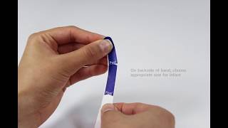 How to Apply the DuraSoft® TenderCare® Infant Wristband [upl. by Deland]