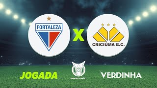 FORTALEZA X CRICIÚMA AO VIVO CAMPEONATO BRASILEIRO SÉRIE A  10082024 [upl. by Nitnert538]