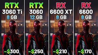 RTX 3060 Ti vs RTX 3060 vs RX 6600 XT vs RX 6600  Test in 20 Games in 2024 [upl. by Euqinna]