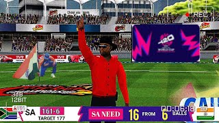 2024 T20 WORLD CUB🔥 INDIA VS SOUTH AFRICA ❤real match highlights 🔥 [upl. by Ayaladnot681]