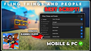 BEST  Fling Things and People GUI Script  KickBlackhole Players  Roblox Scripts 2024 [upl. by Haymes227]