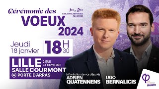 🔴Nos voeux pour lannée 2024 avec Adrien Quatennens [upl. by Yerroc399]