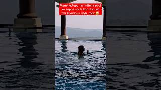 MINI VLOG1st Infinity pool aur wo garam garam paani kidsminivlog vacationvlog infinitypool [upl. by Ilatfen645]