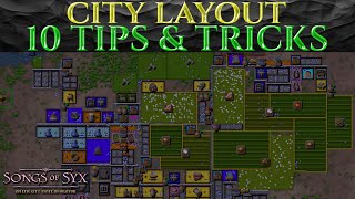 10 CITY LAYOUT TIPS amp TRICKS Guide SONGS OF SYX v66 Tutorial [upl. by Noedig]