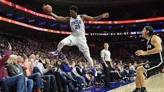 Joel Embiid Official ROOKIE Highlights  THE NEXT SUPERSTAR BIG MAN [upl. by Towne525]