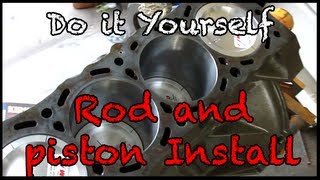 Piston and Rod Installation [upl. by Neztnaj]