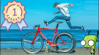 INCREDIBLE VIDEO  In the city with Wolfbotts  super skid  CINELLI SHARK  DAFNEFIXED [upl. by Head]