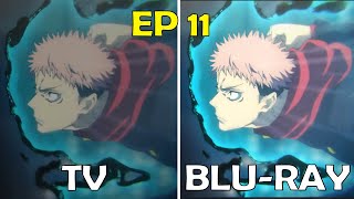 Did MAPPA make any MAJOR CHANGES to Jujutsu Kaisen Season 2 Episode 11 TV vs BLURAY [upl. by Hayse]